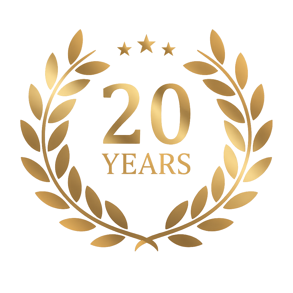 20 Years Experience Badge